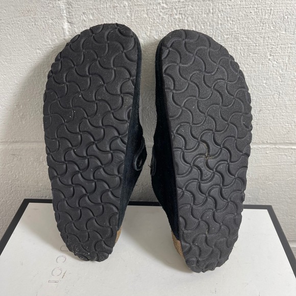 Birkenstock Boston Shearling Black Suede Clogs Mule Sandal Women's 39 EU/8 US - Picture 11 of 12